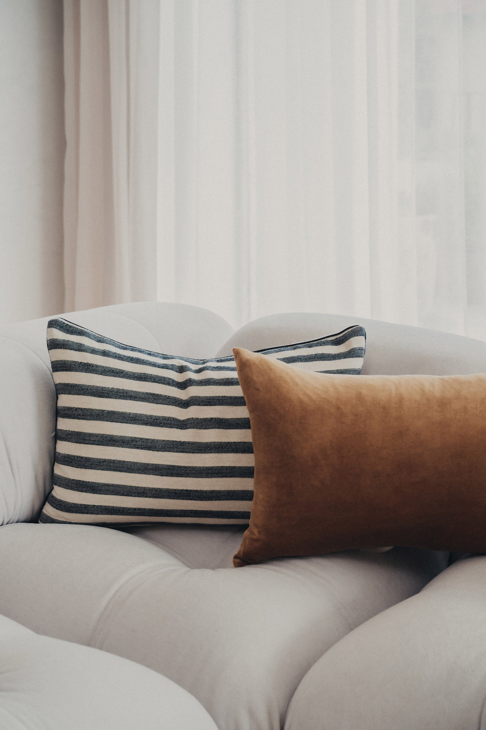 Chizgi Cotton/Linen Lumbar Cushion - - - Saardé - Saardé.