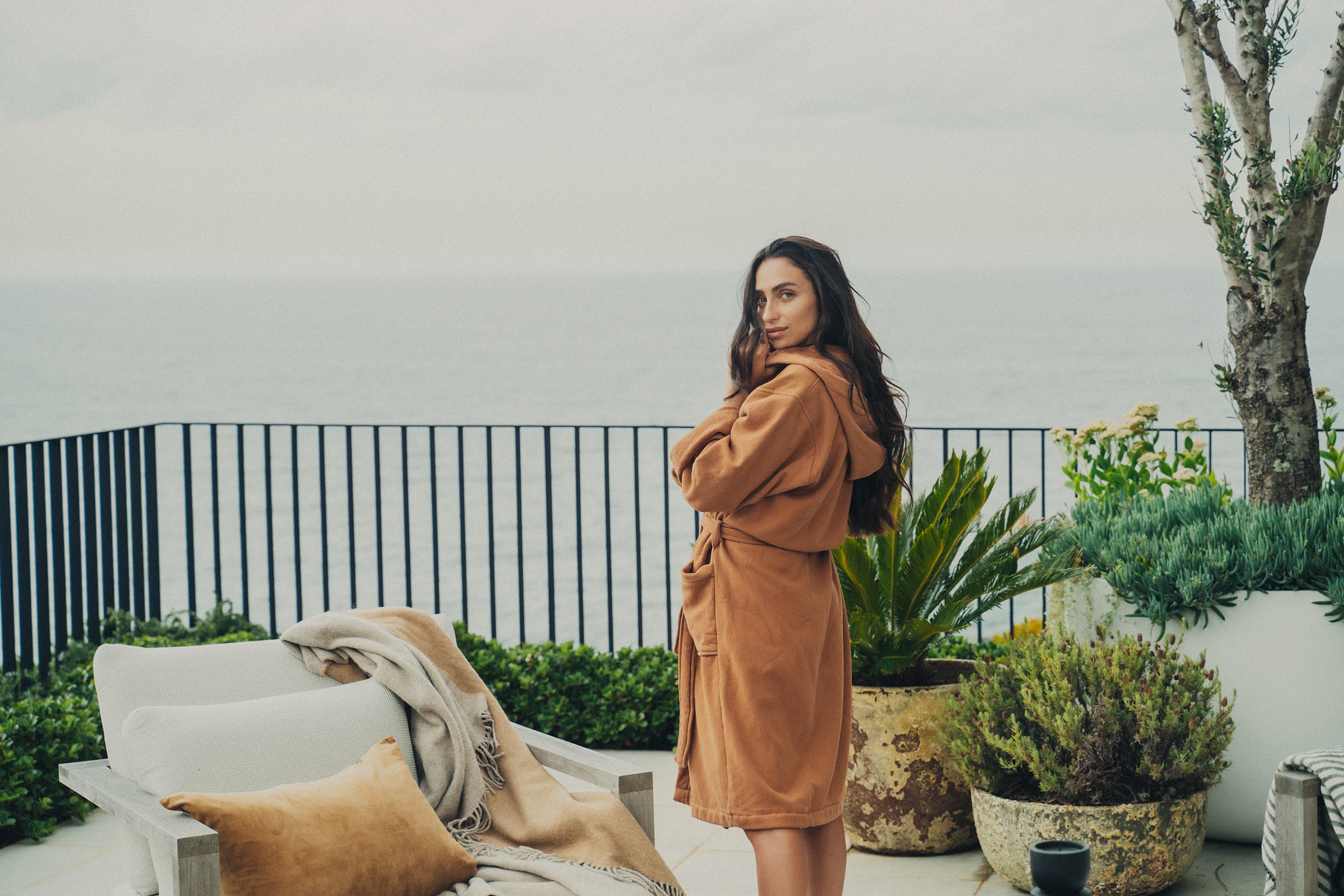 Vintage Wash Robe | Terracotta - - - Saardé - Saardé.