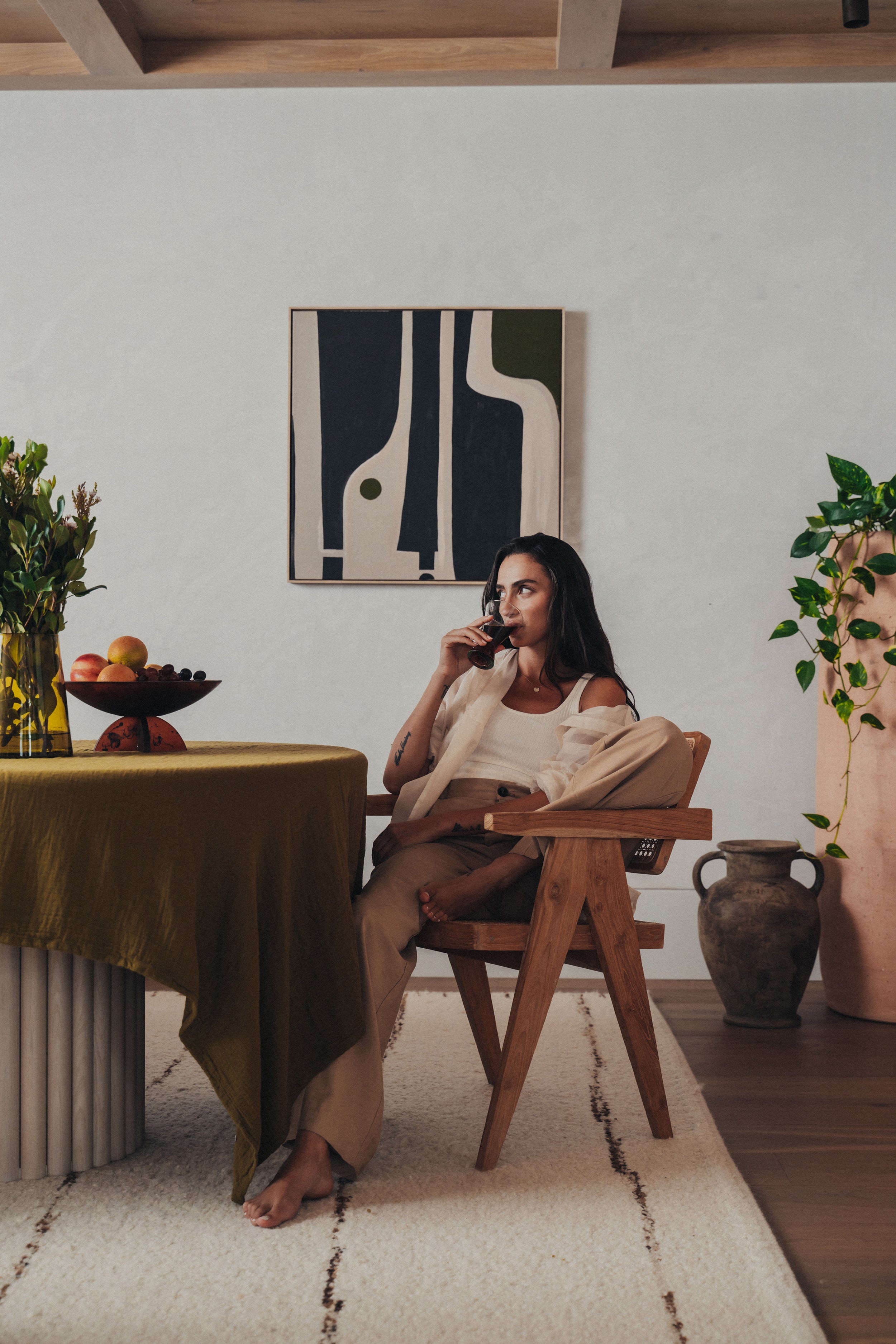 Enes Tablecloth | Moss - - - Saardé - Saardé.