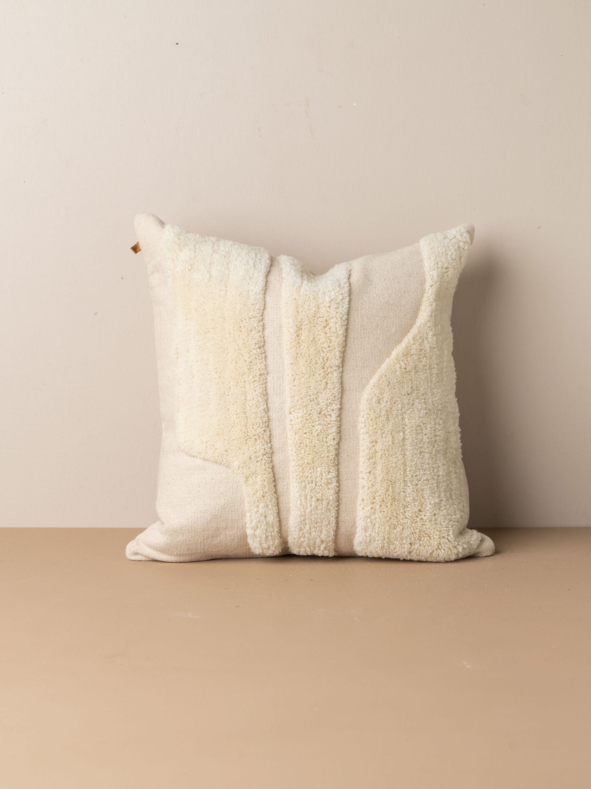 Abstract Square Cushion | Ivory - - - Saardé - Saardé.