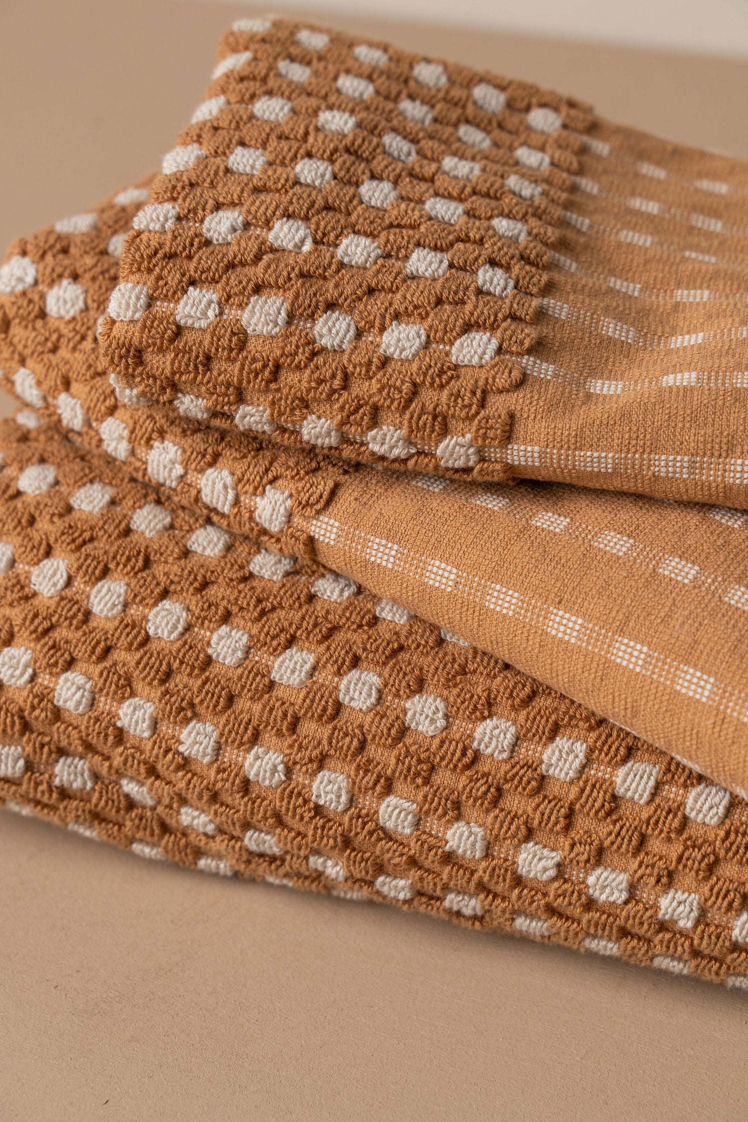 Chickpea Bath Sheet Bundle | Terracotta/Stone - - - Saardé - Saardé.