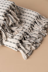 Chickpea Bath Sheet Bundle | Stone/Black - - - Saardé - Saardé.