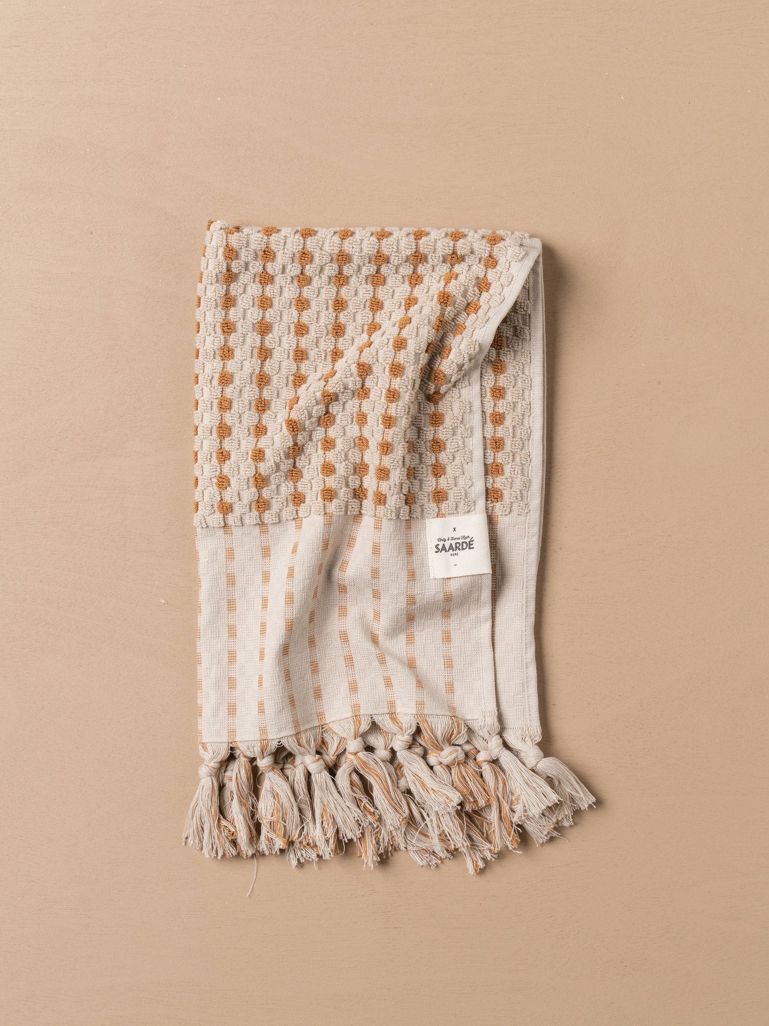 Chickpea Bath Sheet Bundle | Stone/Terracotta - - - Saardé - Saardé.