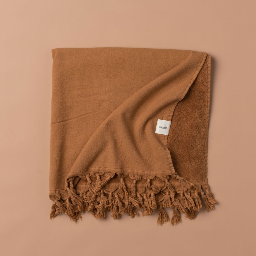 Vintage Wash Bath Sheet Bundle | Terracotta - - - Saardé - Saardé.