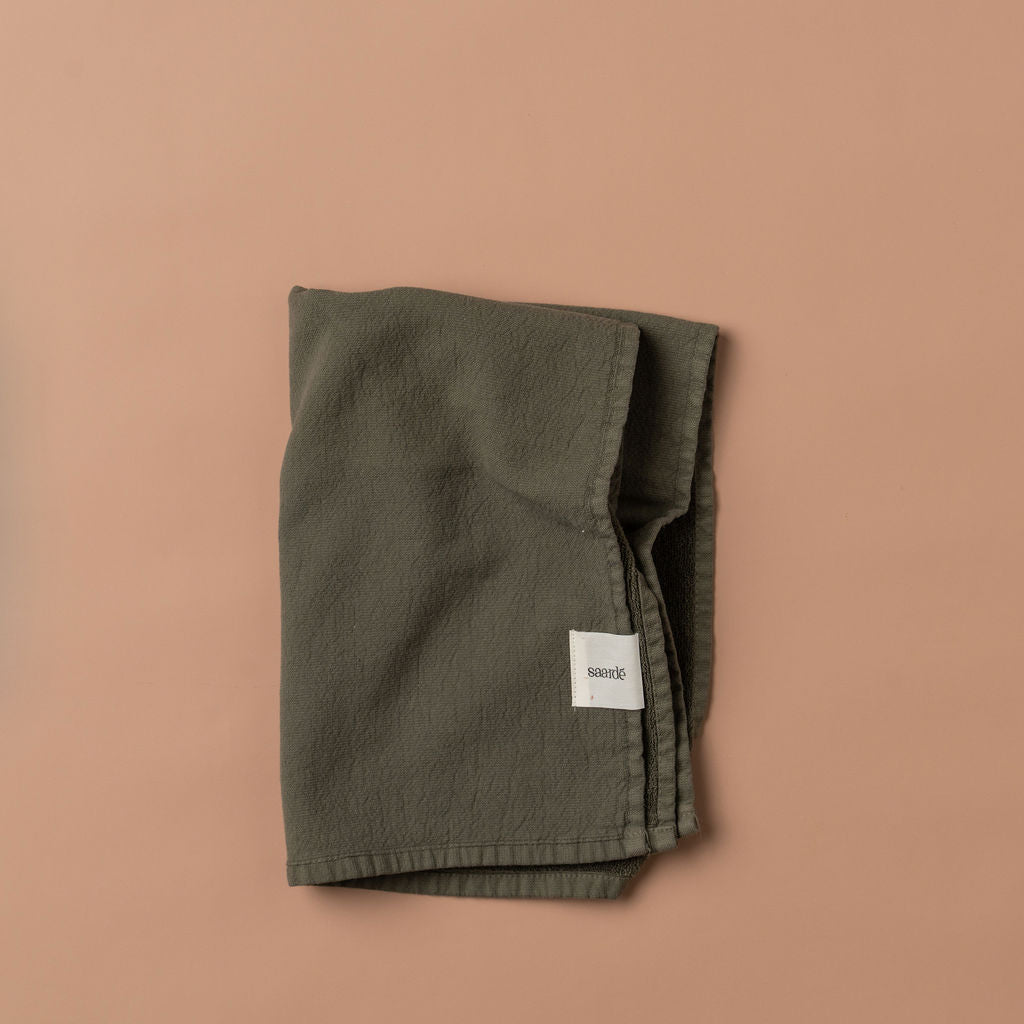 Vintage Wash Tea Towel | Olive - - - Saardé - Saardé.