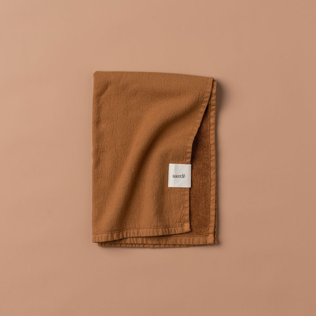 Vintage Wash Tea Towel | Terracotta - - - Saardé - Saardé.