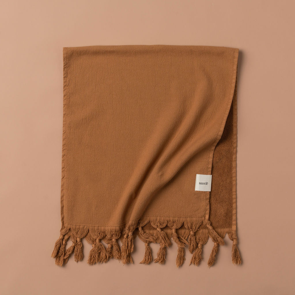 Vintage Wash Bath Sheet Bundle | Terracotta - - - Saardé - Saardé.
