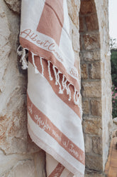 Antibes Turkish Beach Towel | Terracotta -  -  - Saardé - Saardé.