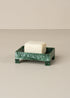 Flow Resin Structured Soap Dish | Dark Jade - - - Saardé - Saardé.