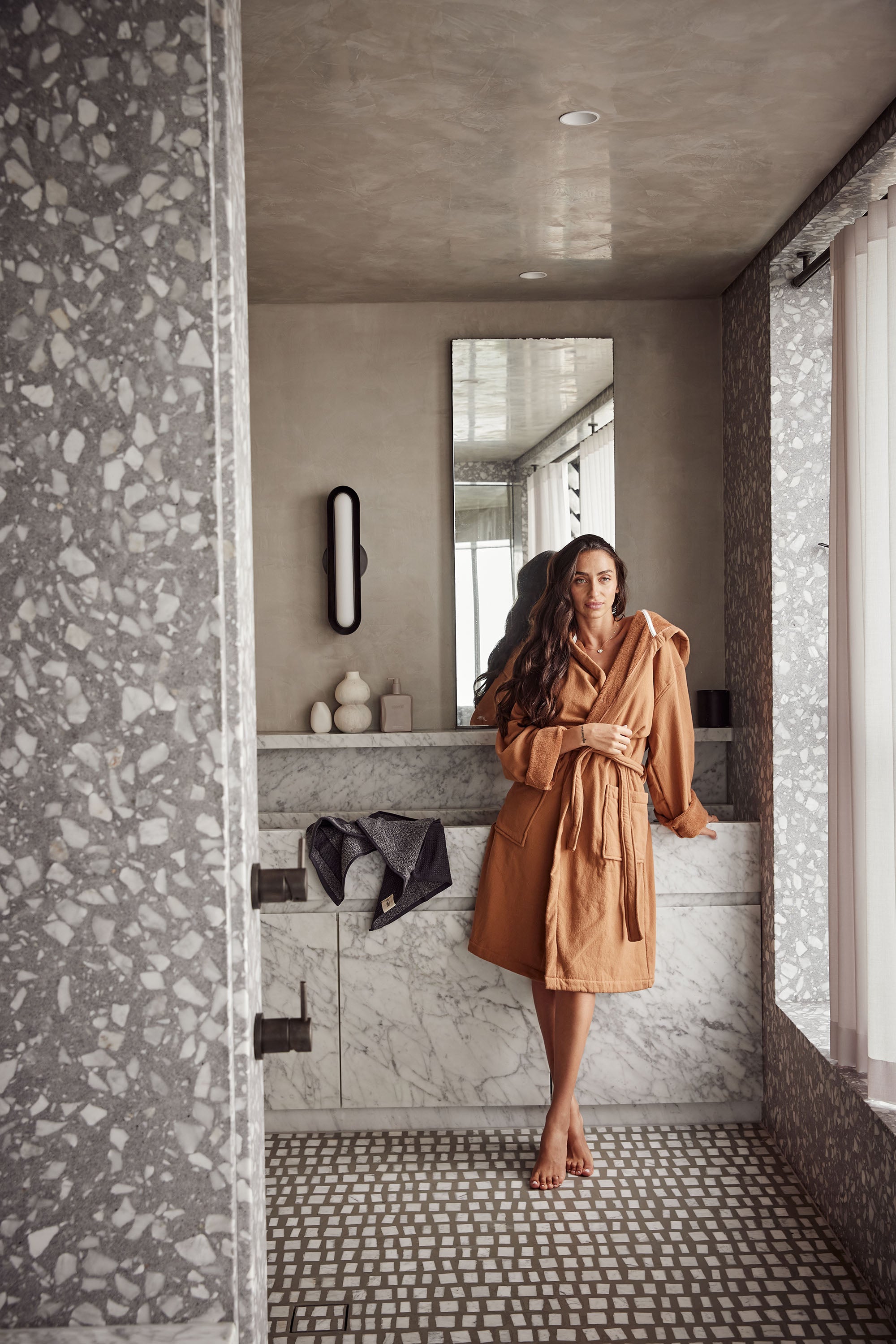 Vintage Wash Robe | Terracotta - - - Saardé - Saardé.