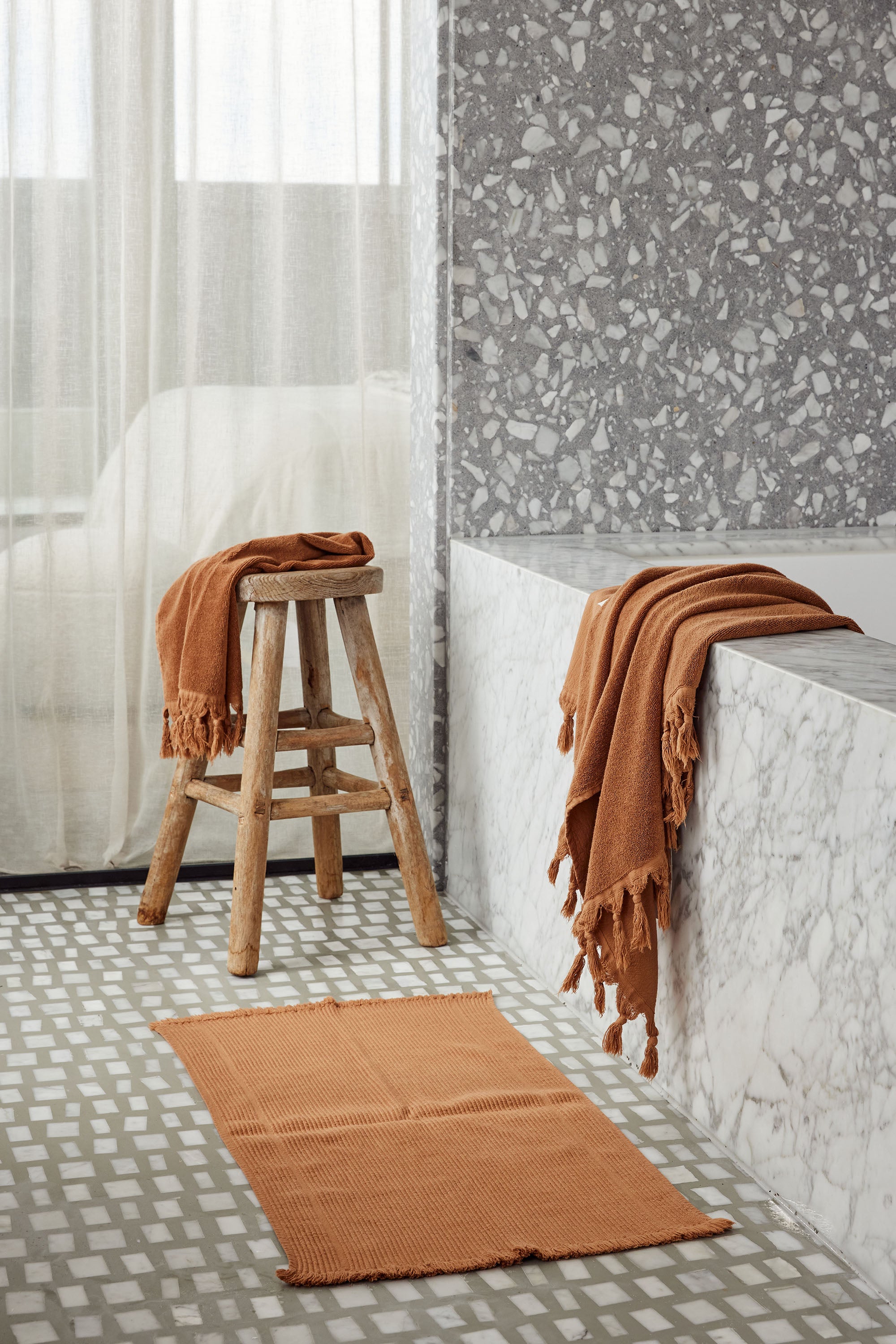 Vintage Wash Towel Bundle | Terracotta - - - Saardé - Saardé.