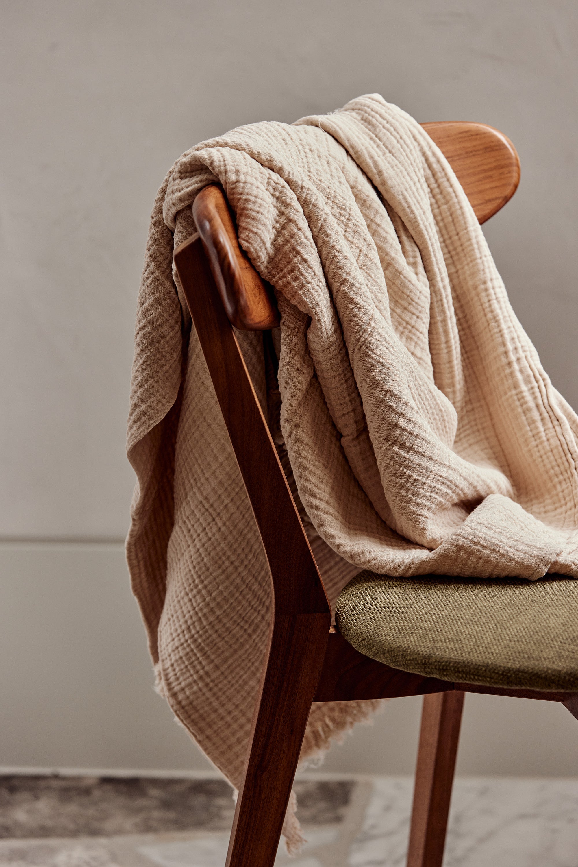 Enes Cotton Throw | Clay - - - Saardé - Saardé.