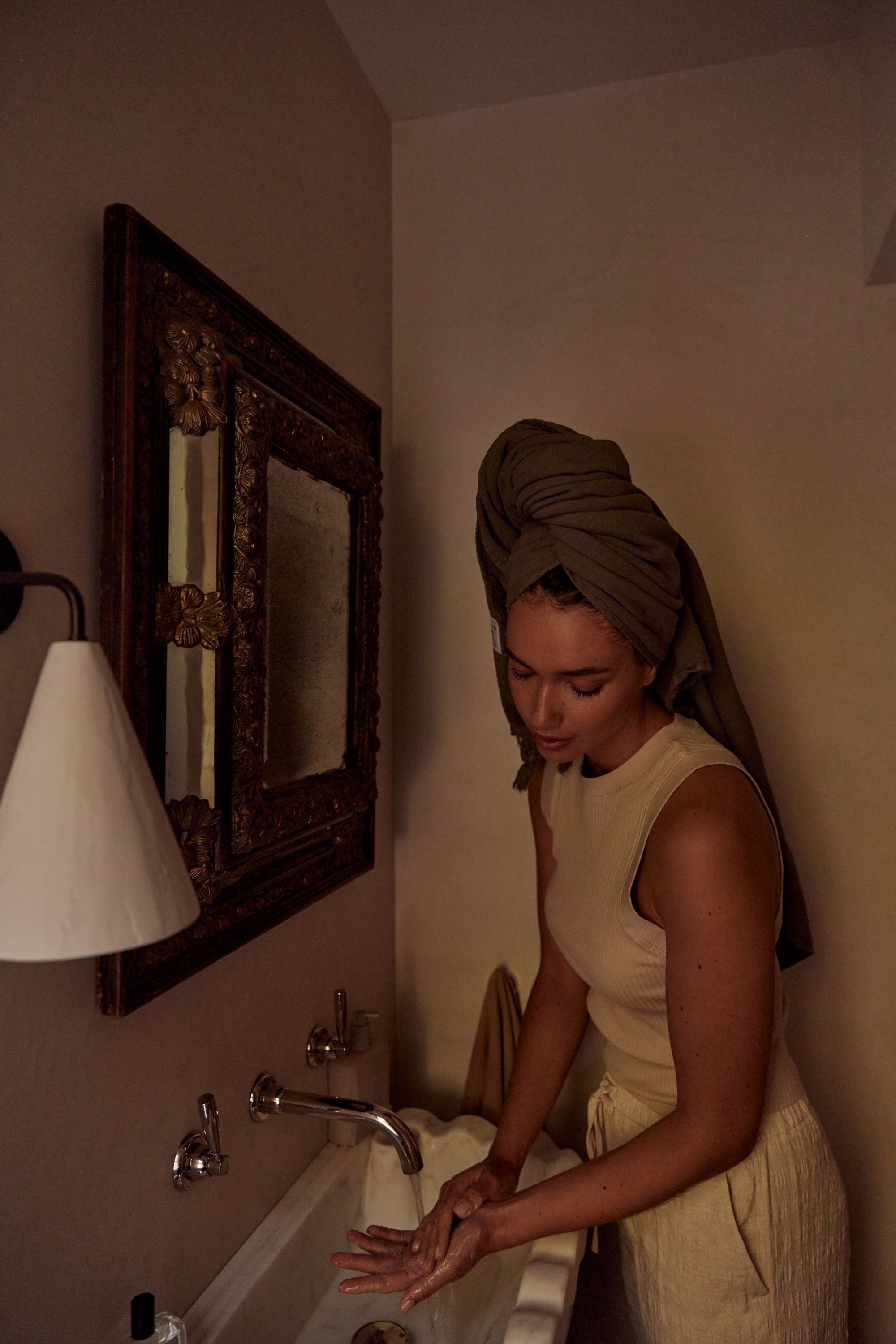 Vintage Wash Towel Collection | Olive - - - Saardé - Saardé.
