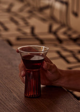 Kairos Wine & Cocktail Glass | Clear/Dark Amber - - - Saardé - Saardé.