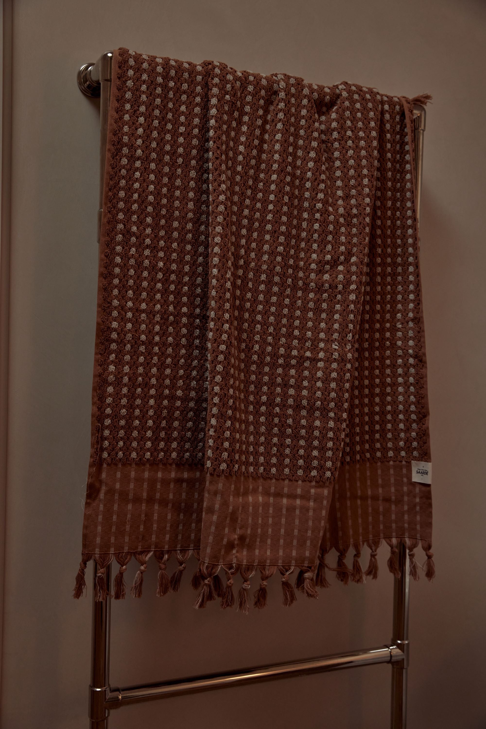 Chickpea Bath Sheet Collection - Terracotta/Stone - - - Saardé - Saardé.