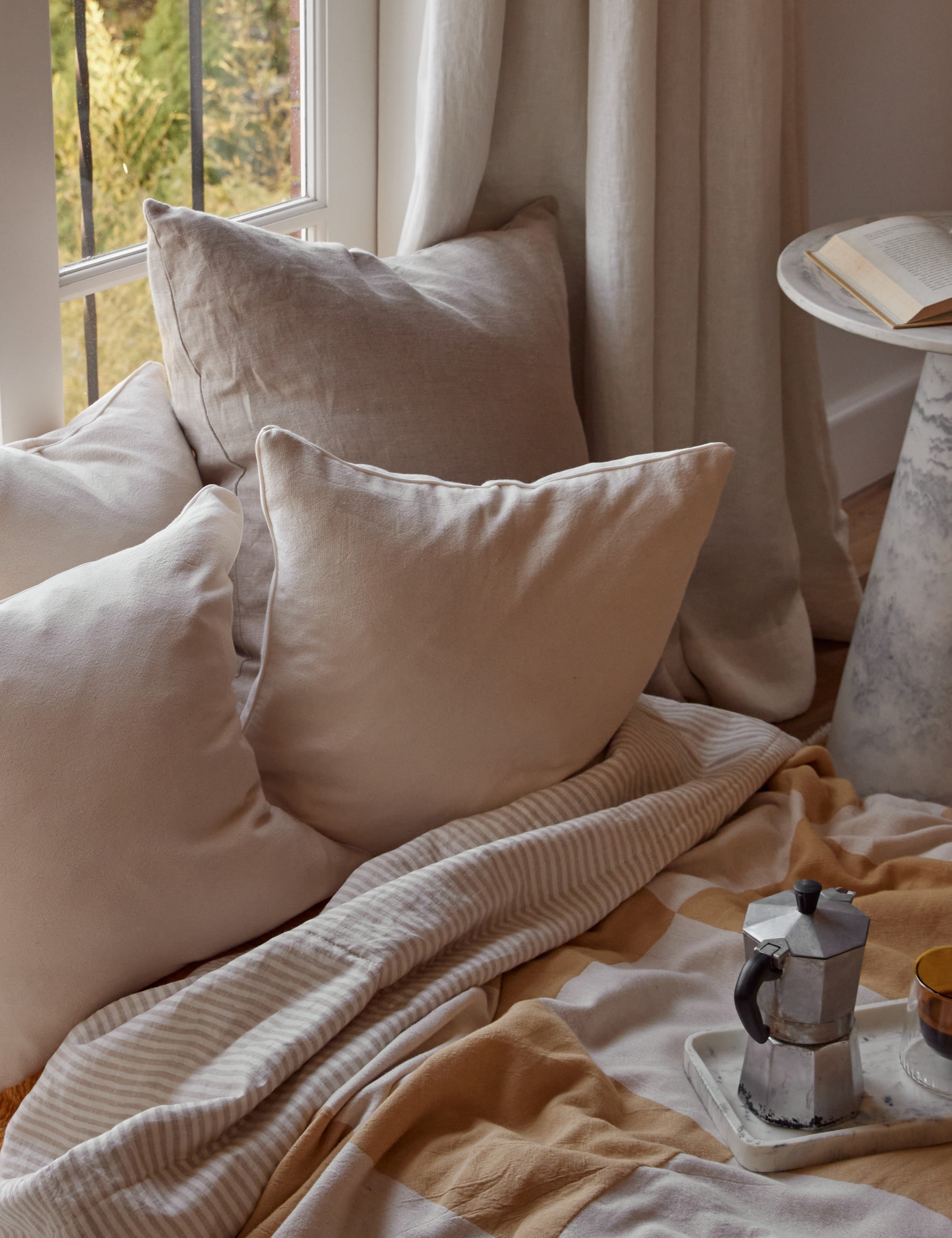 Vintage Wash Cushion | Oatmeal - - - Saarde - Saardé.
