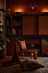Velvet Fringed Cushion | Chocolate - - - Saardé - Saardé.
