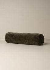 Velvet Structured Bolster | Dark Olive - - - Saardé - Saardé.