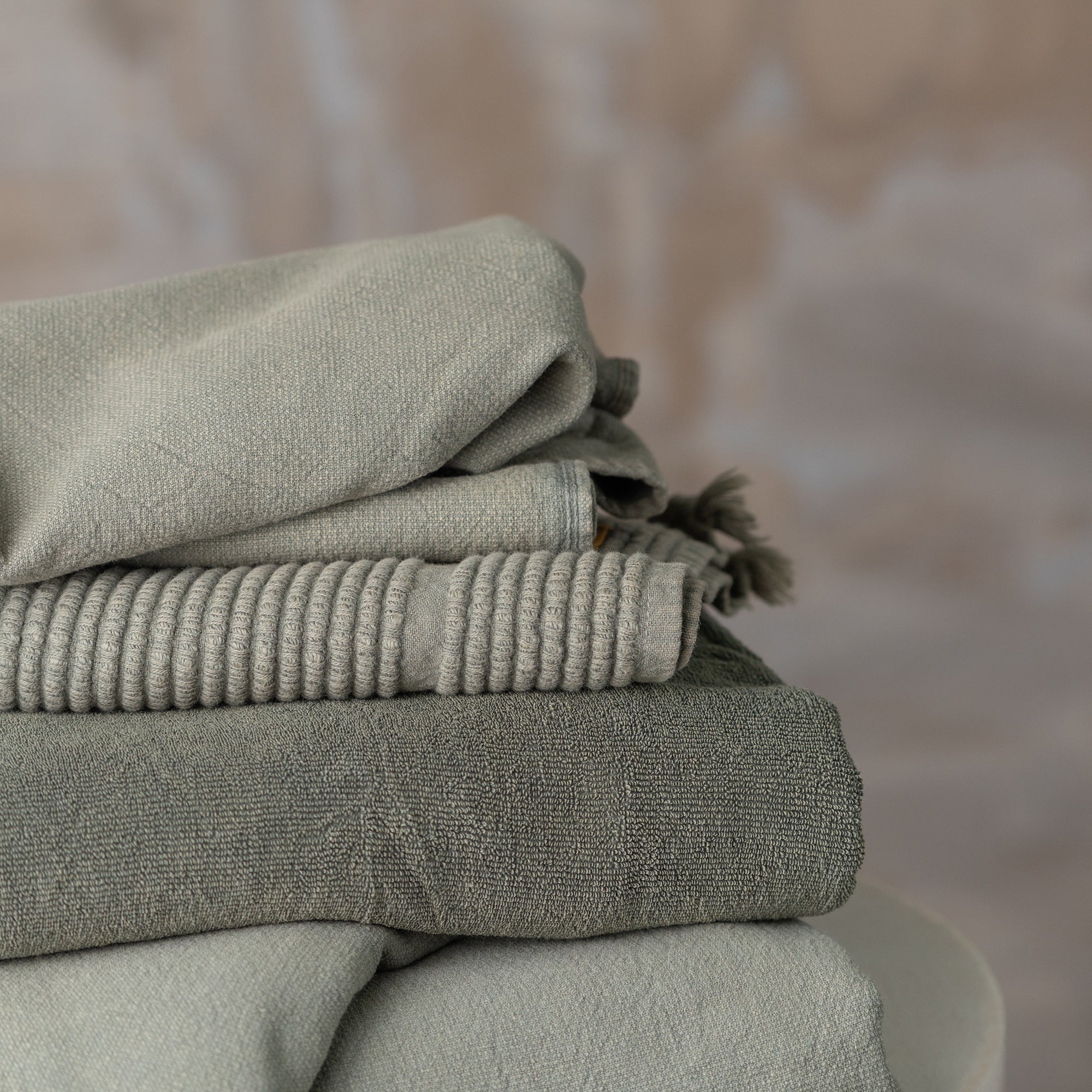Vintage Wash Towel Collection | Wash Olive - - - Saardé - Saardé.