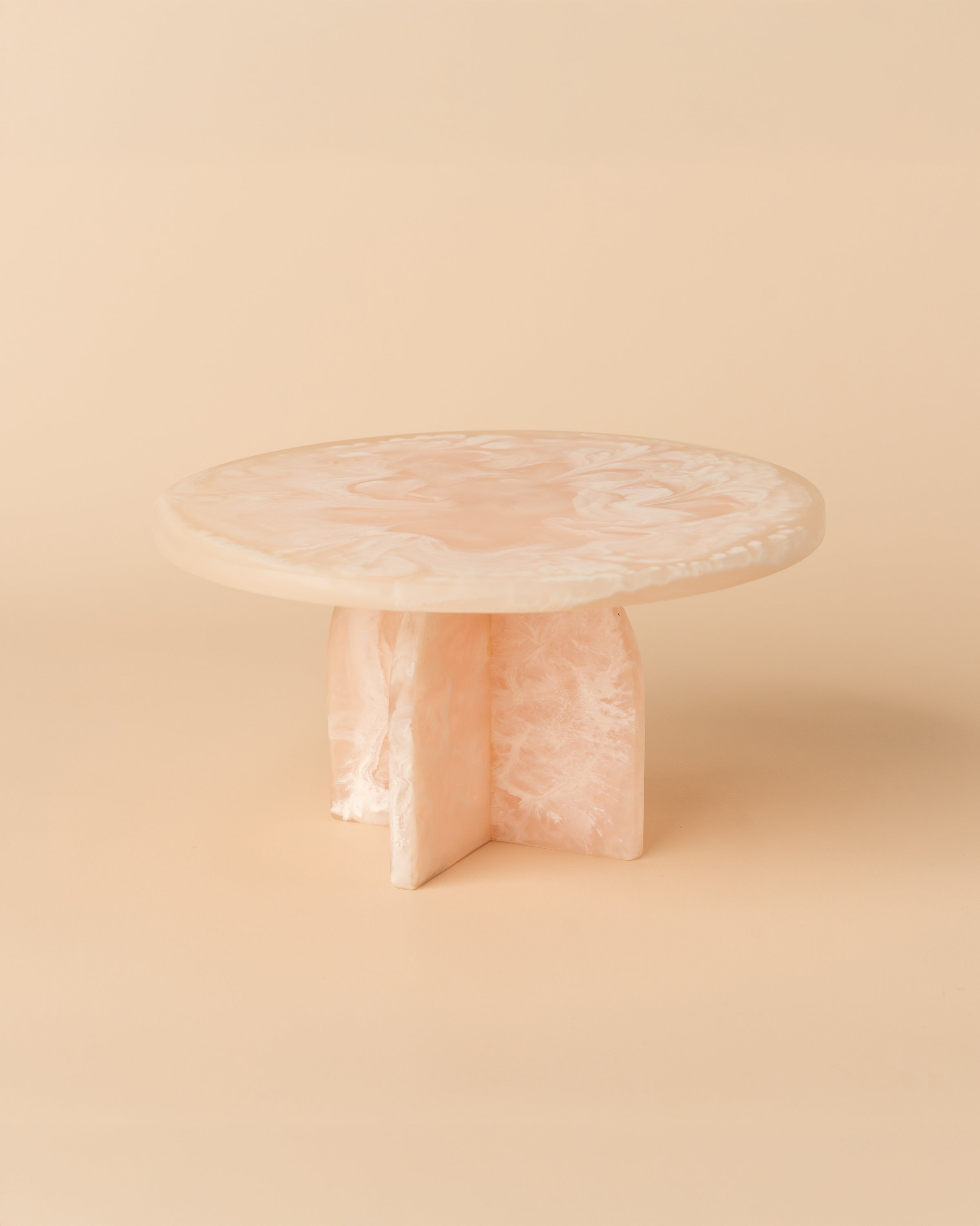 Flow Resin Cake Stand | Peach Blush - - - Saardé - Saardé.