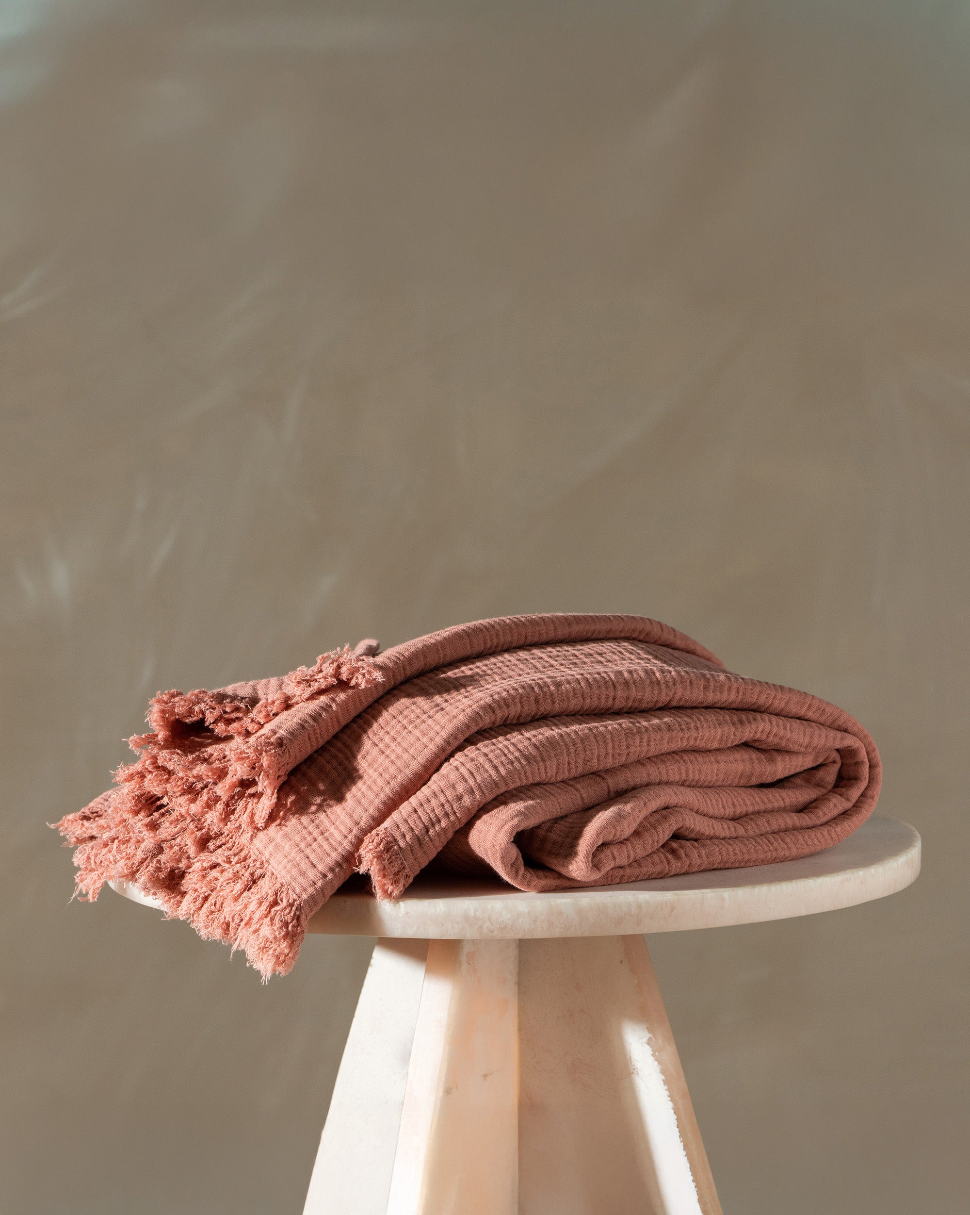 Enes Cotton Throw | Guava - - - Saardé - Saardé.