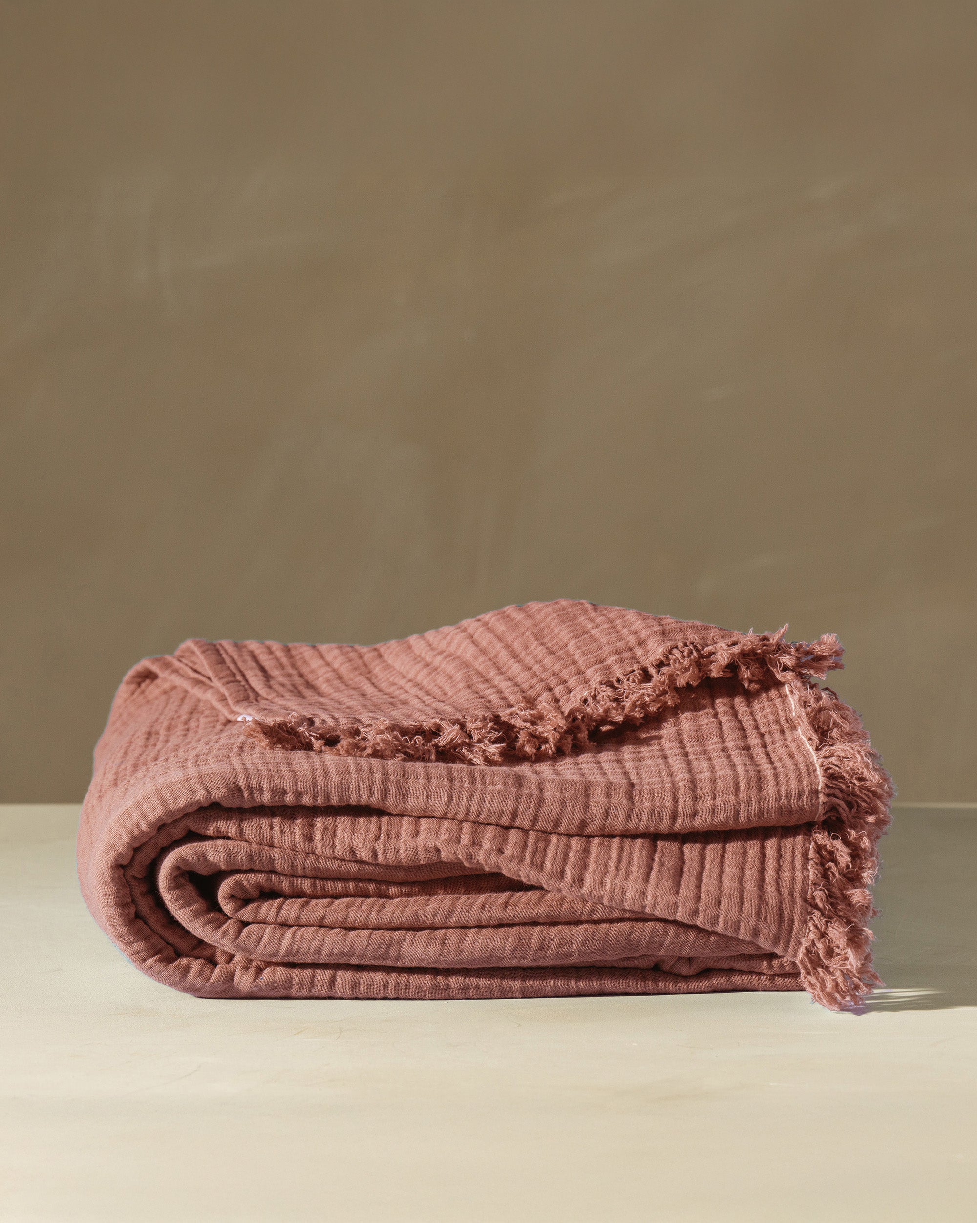Enes Cotton Bedcover | Guava - - - Saardé - Saardé.