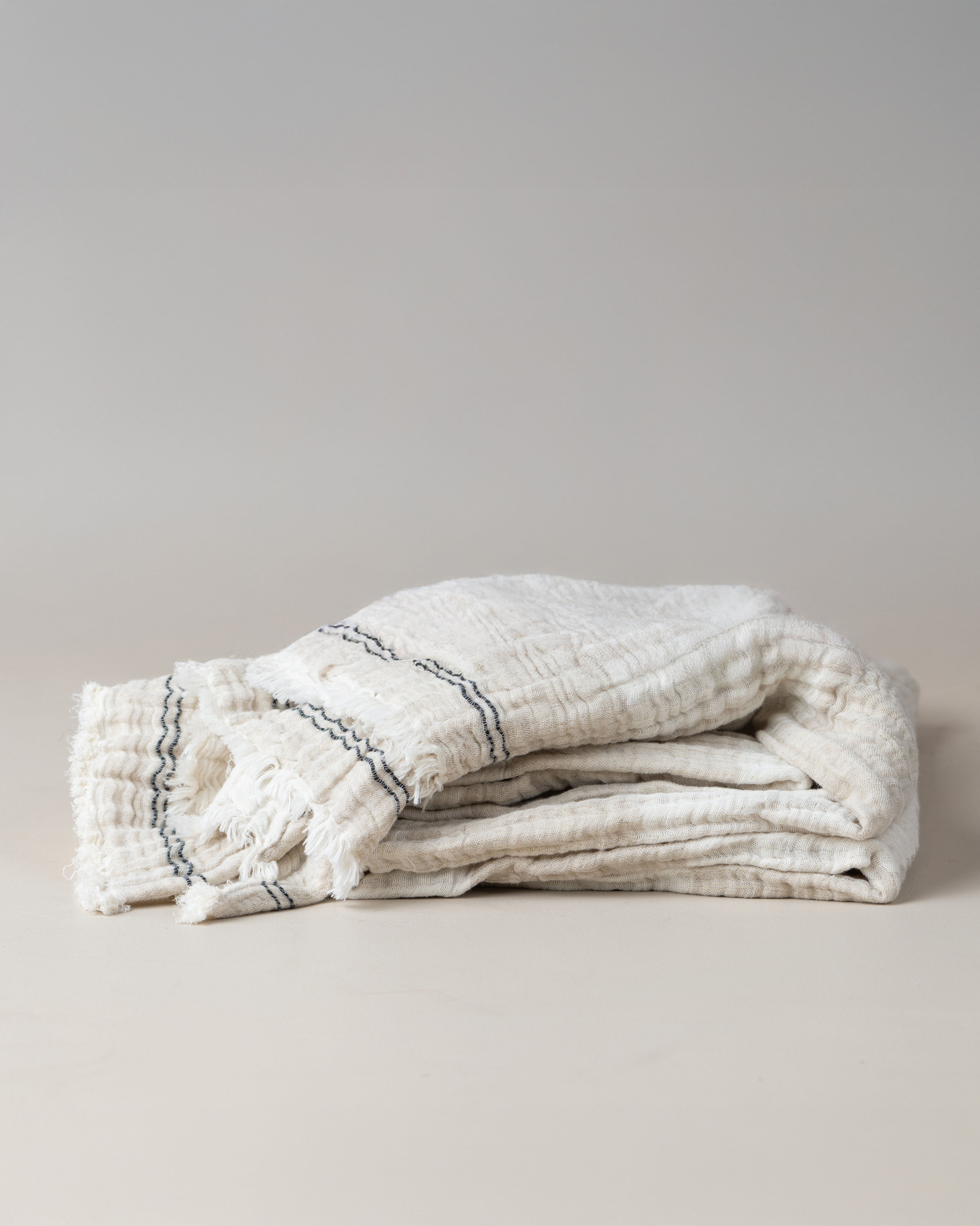Enes Linen Blanket - - - Saardé - Saardé.
