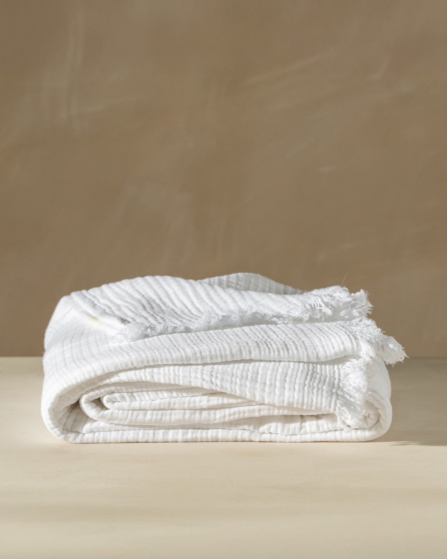Enes Cotton Bedcover | White - - - Saardé - Saardé.