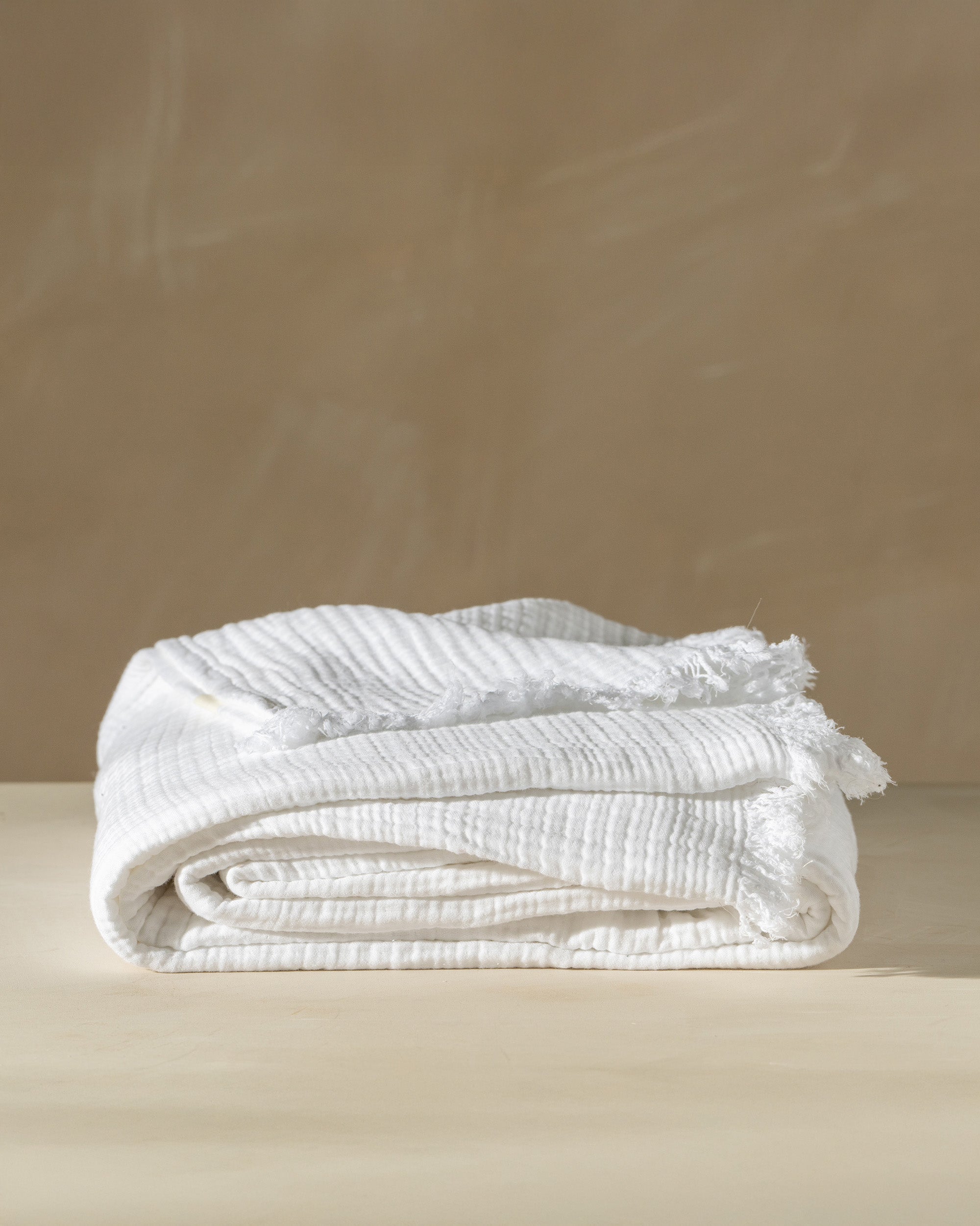Enes Cotton Bedcover | White - - - Saardé - Saardé.