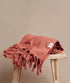 Vintage Wash Cotton Blanket | Rosewood - - - Saardé - Saardé.
