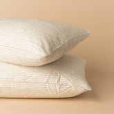 Linen Bedding Set Single - Natural Stripe - - - Saardé - Saardé.