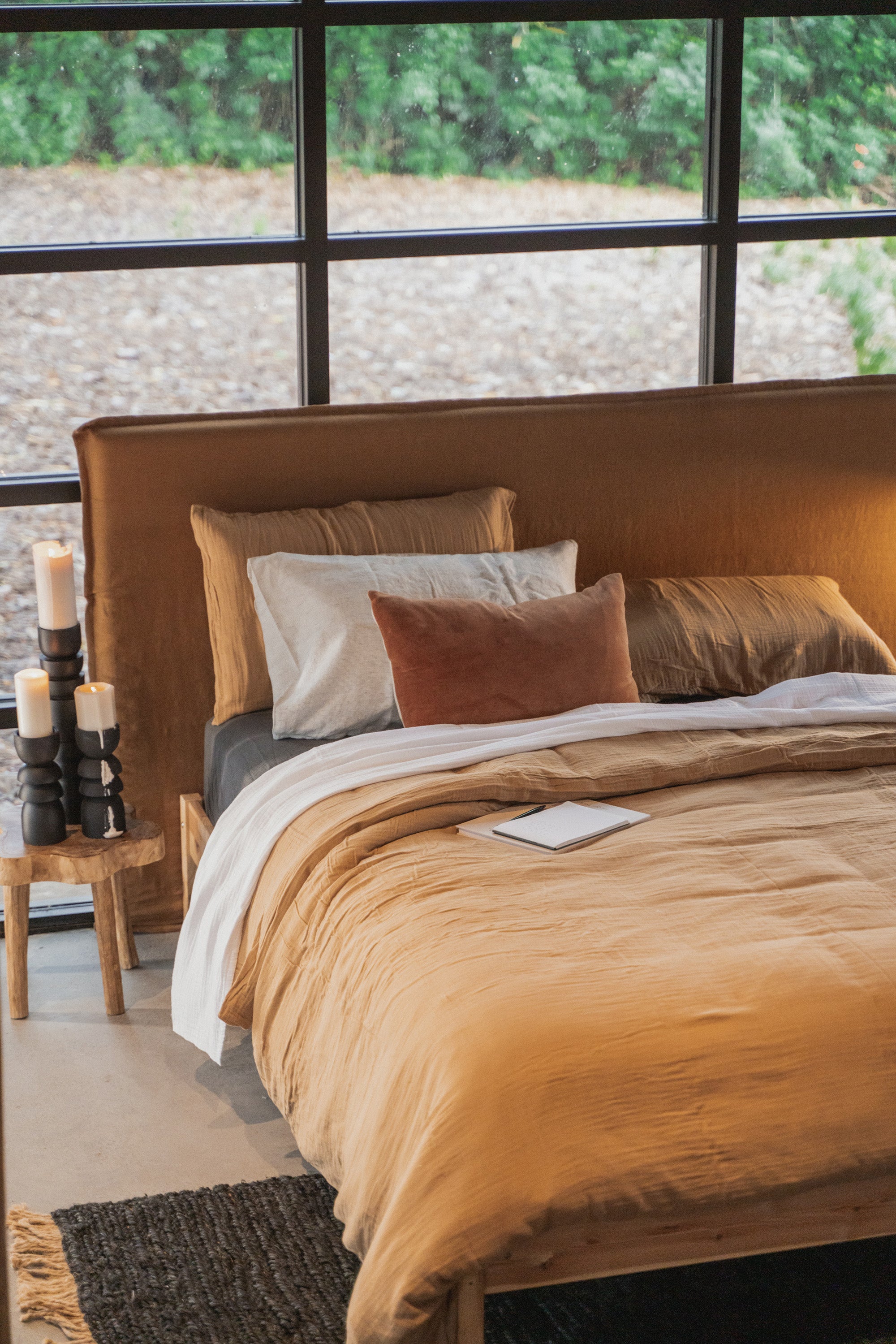 Enes Duvet Cover | Nutmeg - - - Saardé - Saardé.
