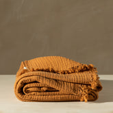 Enes Cotton Bedcover | Terracotta - - - Saardé - Saardé.