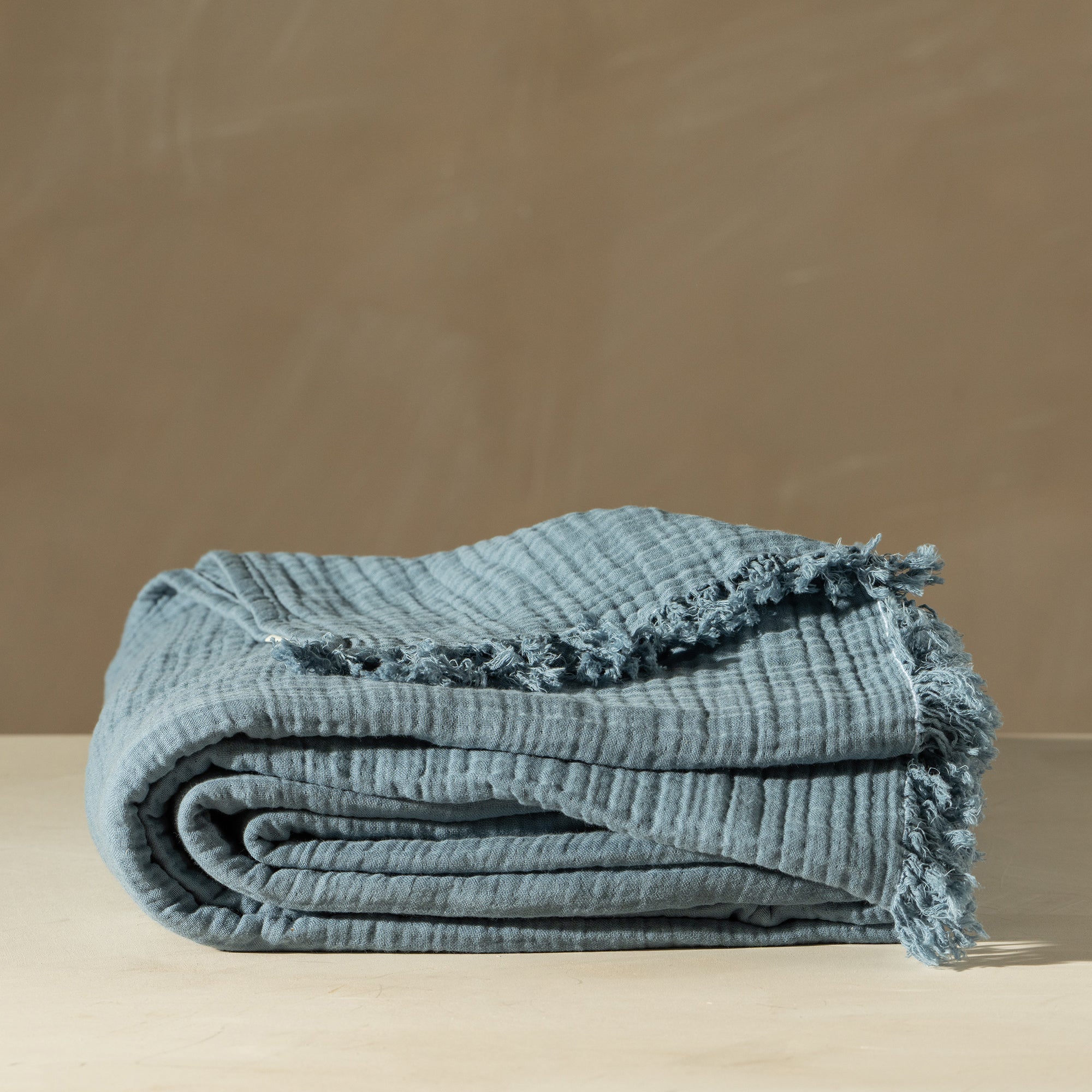 Enes Bed Cover | Storm Blue - - - Saardé - Saardé.