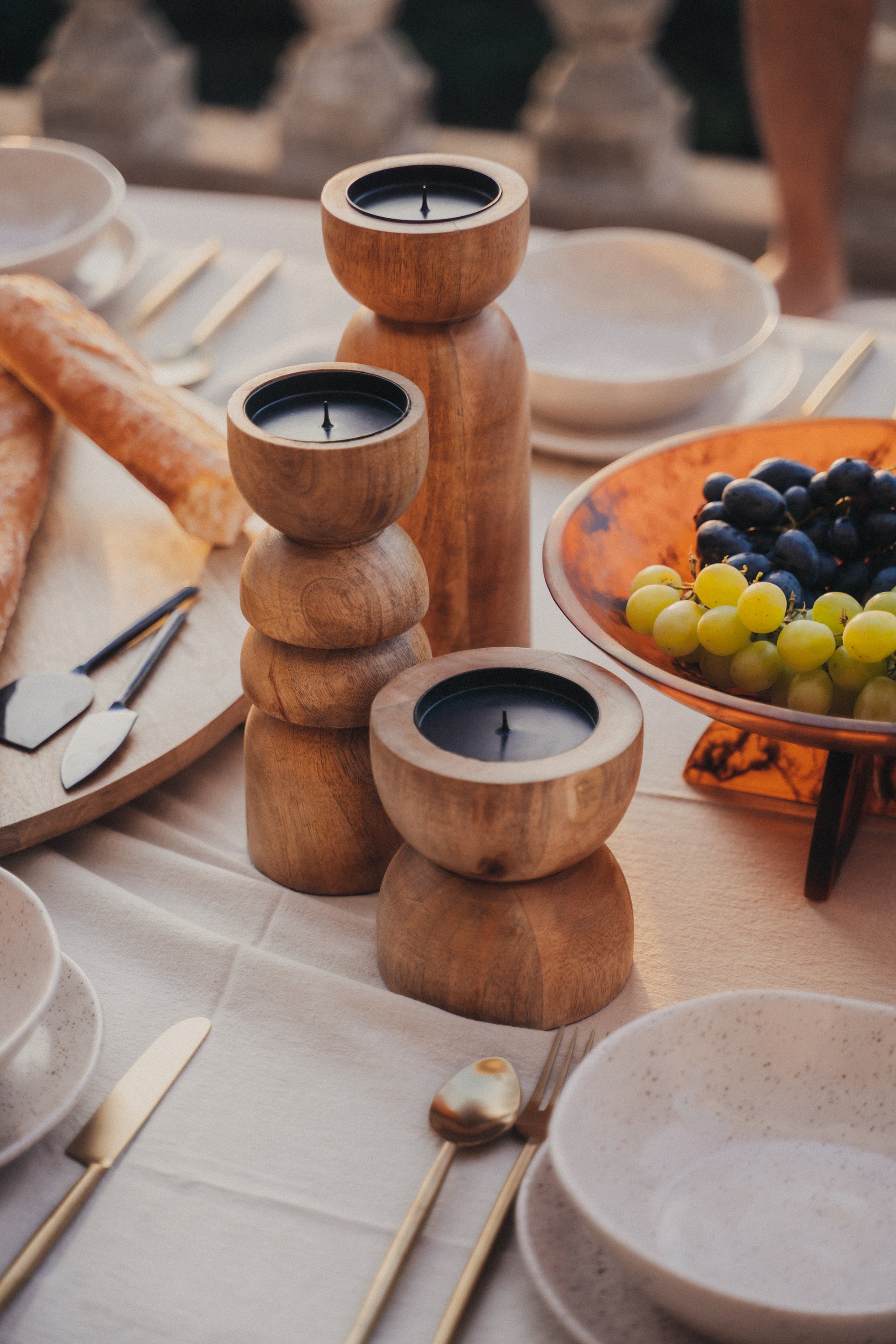 Alev Candle Holder | Natural - - - Saardé - Saardé.