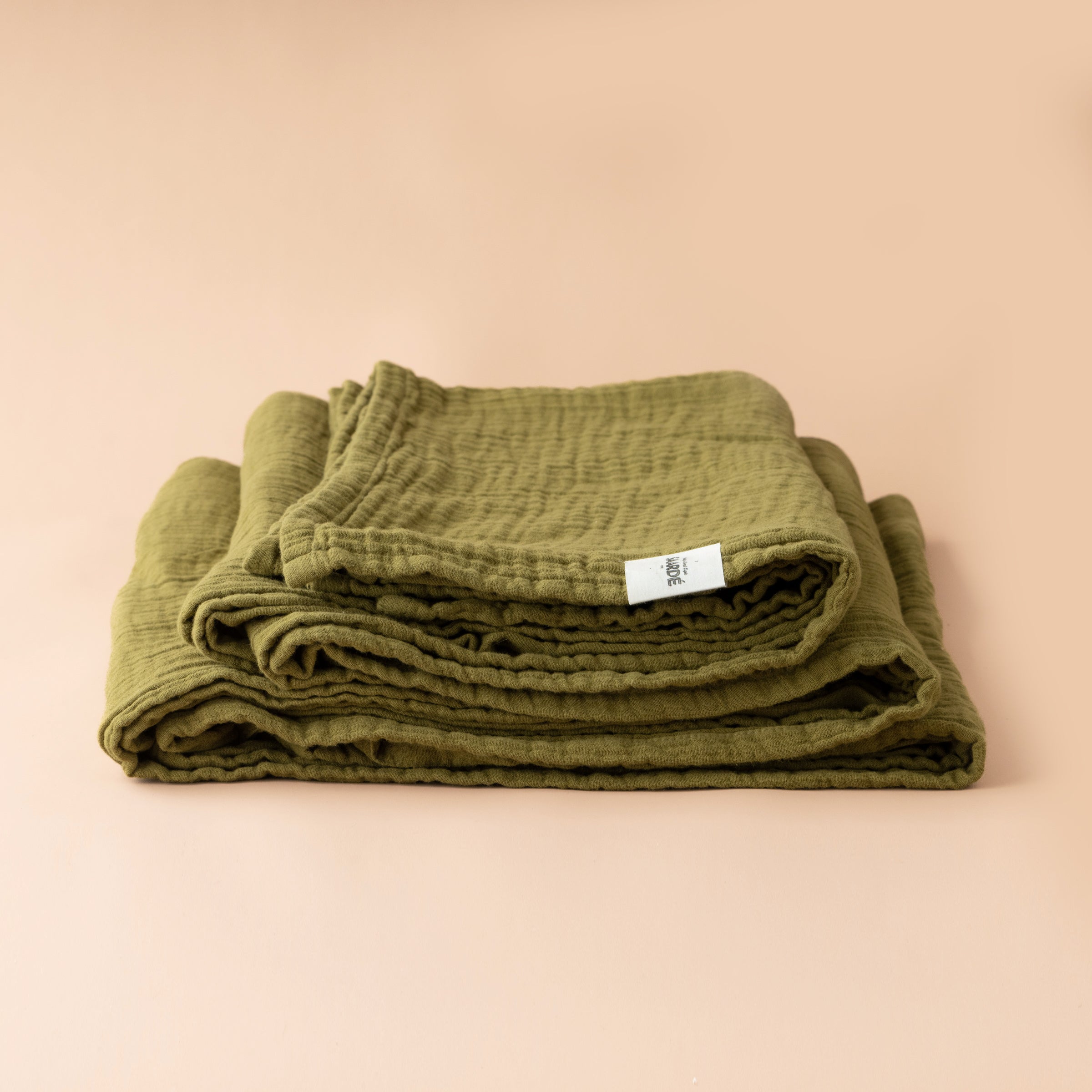 Enes Flat Sheet | Moss | One Size - - - Saardé - Saardé.
