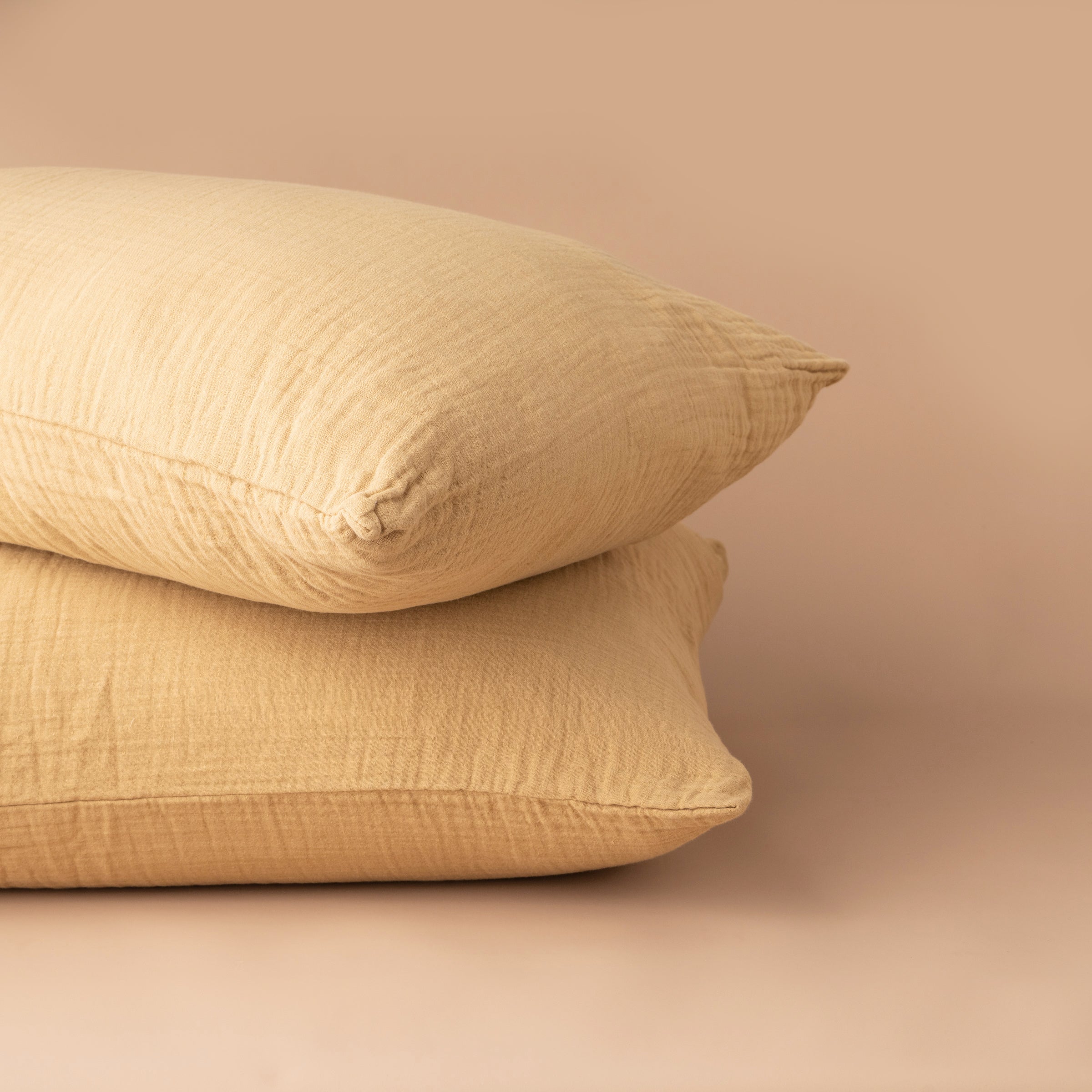 Enes Pillowcases | Nutmeg | Set of 2 - - - Saardé - Saardé.