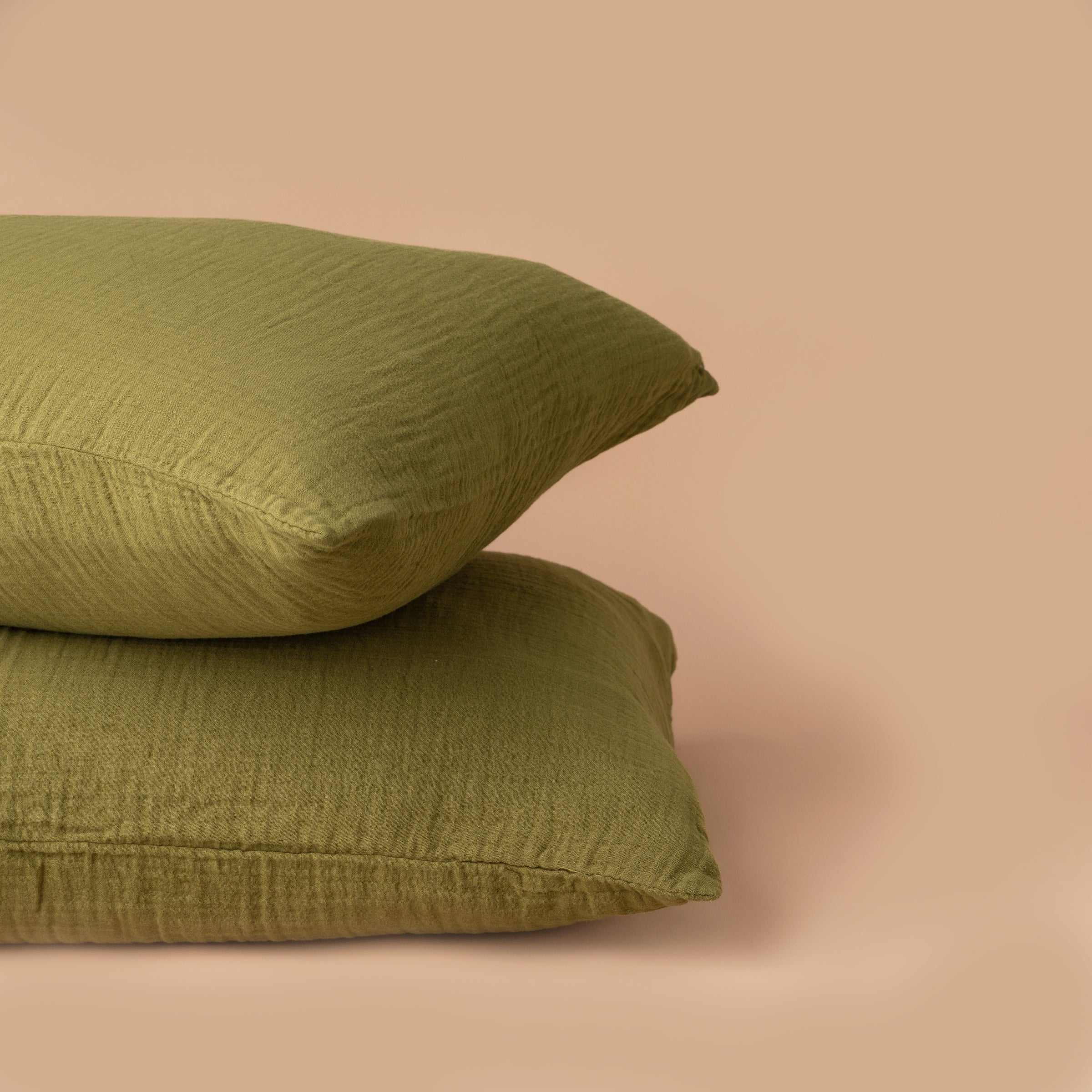 Enes Standard Pillowcases | Moss | Set of 2 - - - Saardé - Saardé.