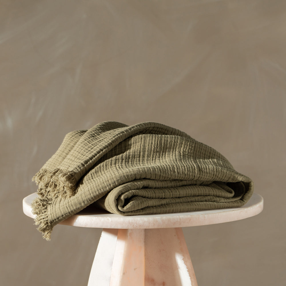 Enes Throw | Olive - - - Saardé - Saardé.