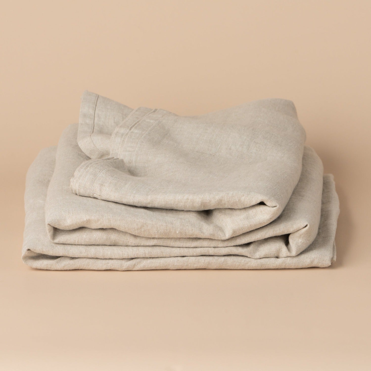 Linen Bedding Set Single - Natural - - - Saardé - Saardé.