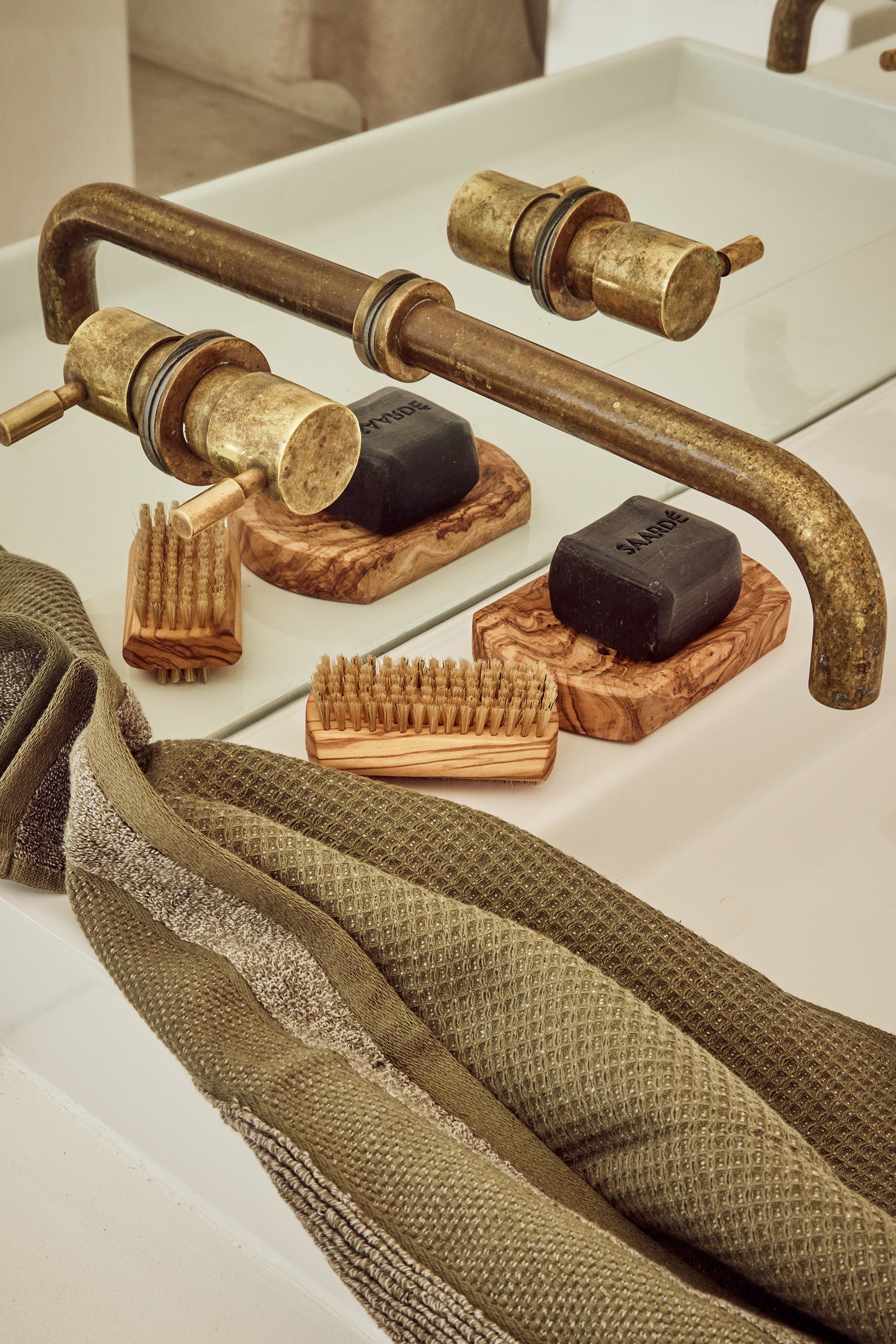 Cocoon Towel Collection | Olive - - - Saardé - Saardé.