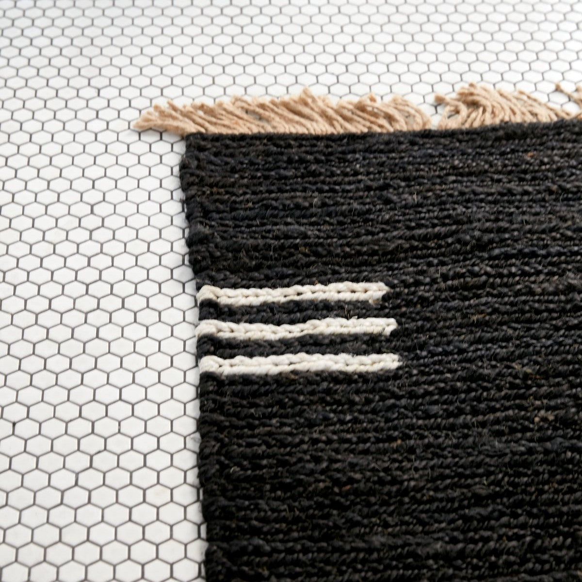 Otto Jute Runner | Black - - - Saardé - Saardé.