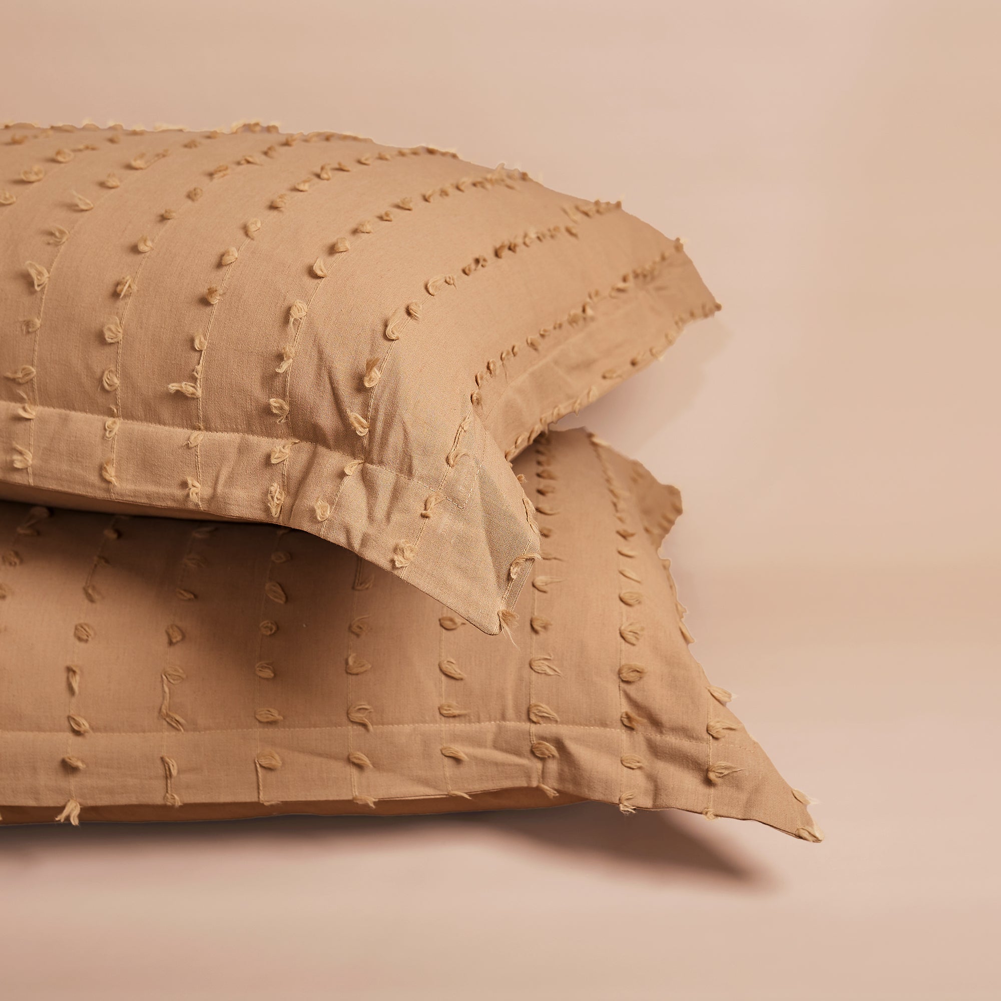 Shore Tufted Pillowcase | Nutmeg | Set of 2 - - - Saardé - Saardé.