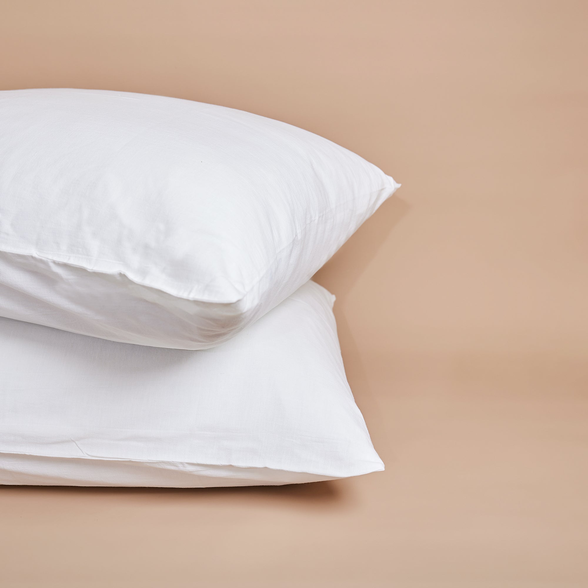 Shore Plain Pillowcase | White | Set of 2 - - - Saardé - Saardé.