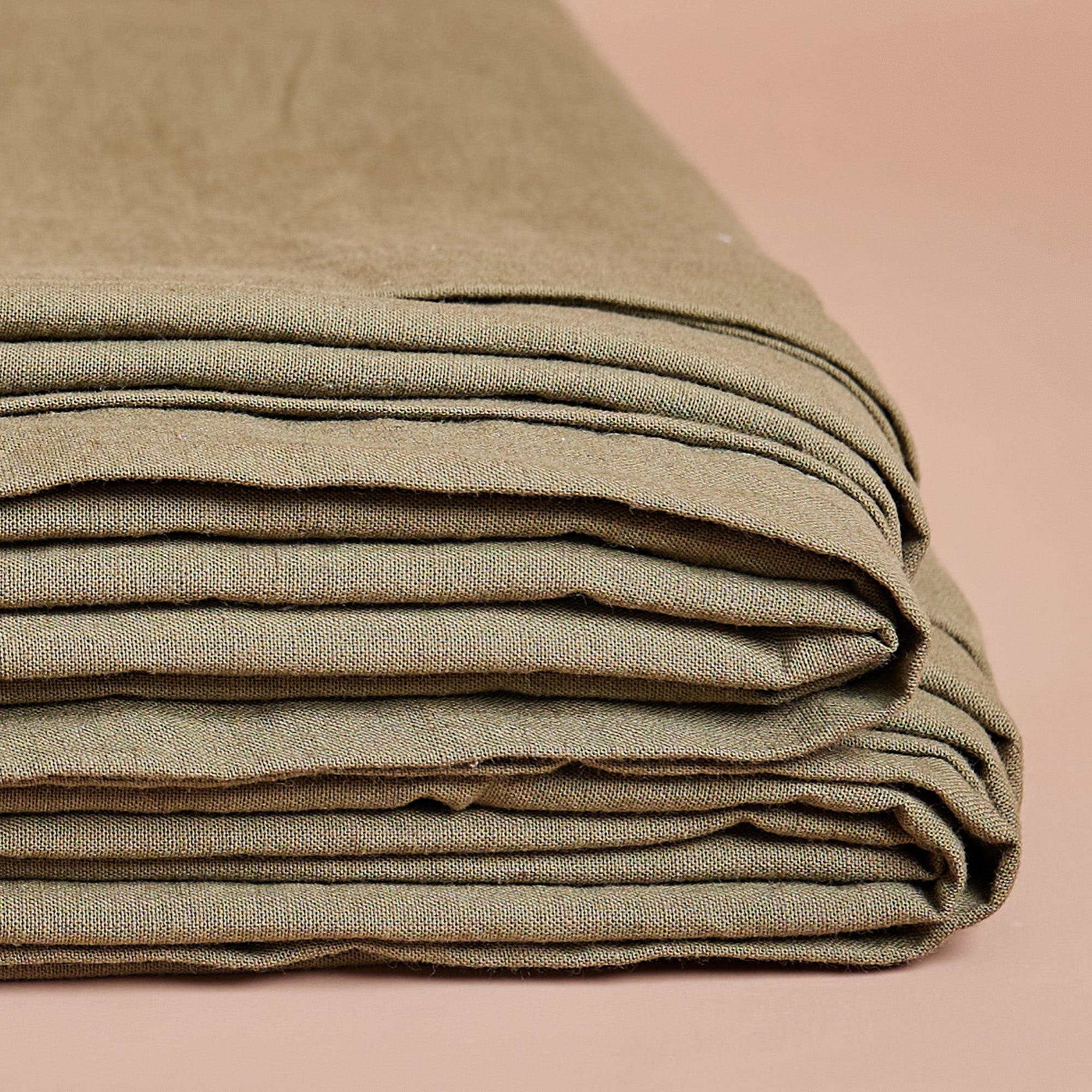 Shore Flat Sheet | Olive - - - Saardé - Saardé.