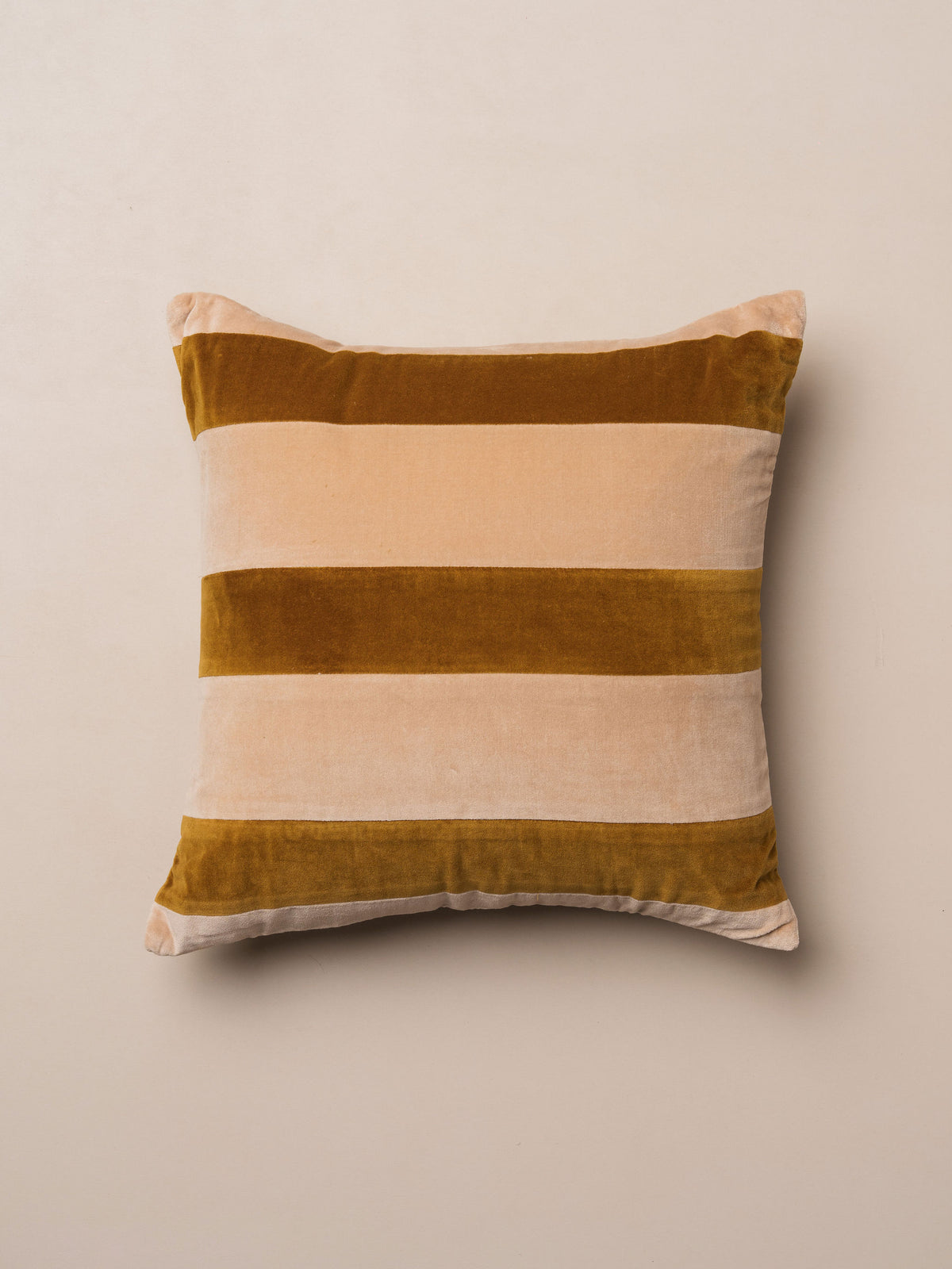 Velvet Cushion | Striped - - - Saardé - Saardé.