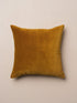 Linen/Velvet Cushion | Honey Mustard - - - Saardé - Saardé.