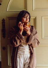 Vintage Wash Robe | Chocolate - - - Saardé - Saardé.