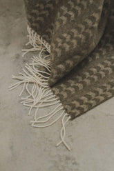 Cashmere Wool Throw | Olive - - - Saardé - Saardé.