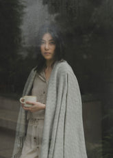 Cashmere Wool Throw | Clay - - - Saardé - Saardé.